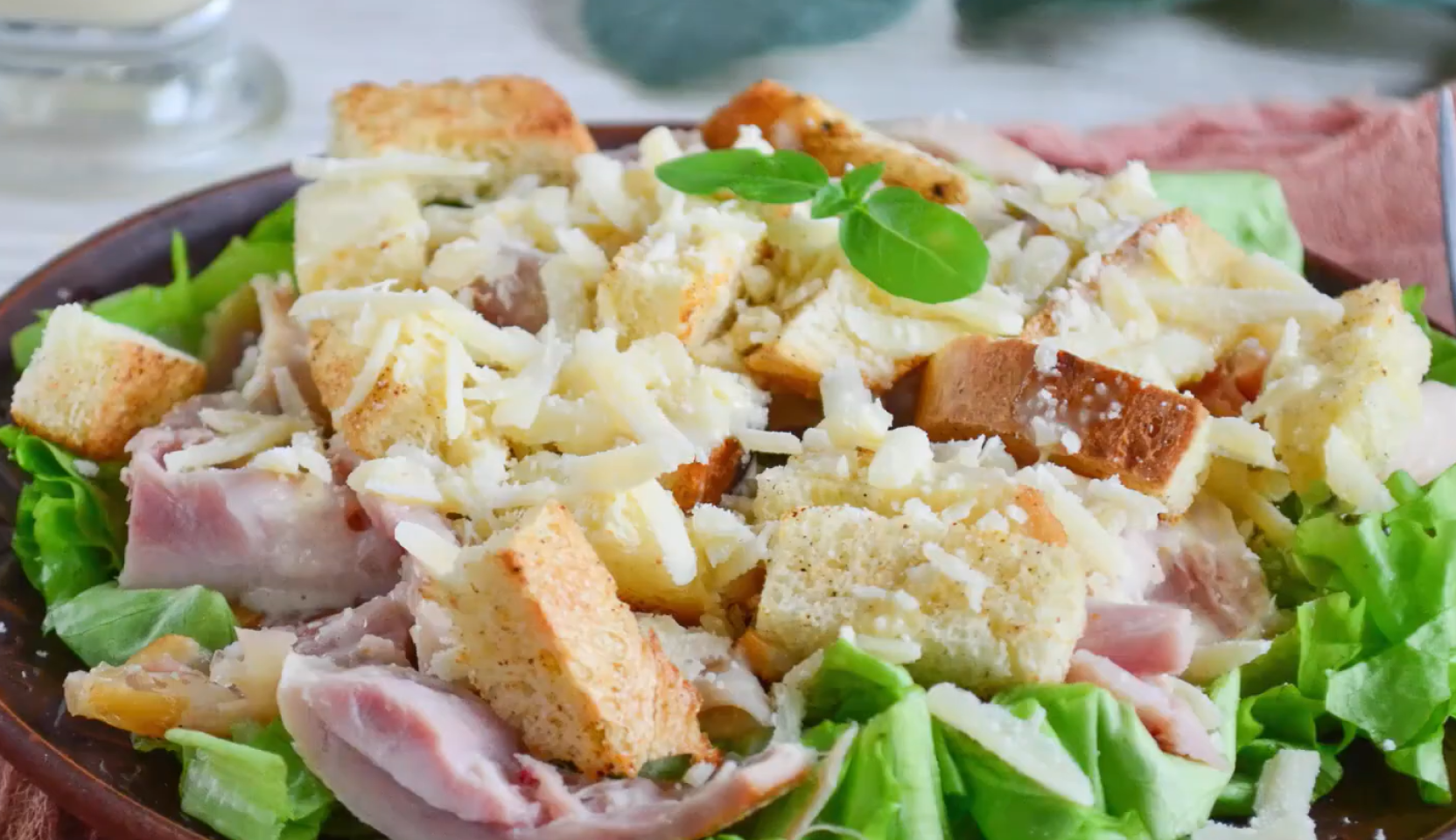 Салат-карпаччо с курицей